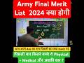 Army Agniveer Final Merit List 2024 #shorts #viral #agniveer #agnipath #motivation #shortsfeed