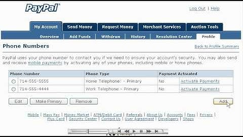 Editing your profile in Paypal - Canadian Web Hosting