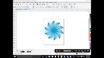 Flower design in Corel Draw. Corel Draw Tutorial I Graphic Designing #coreldrawtuturial #logodesign