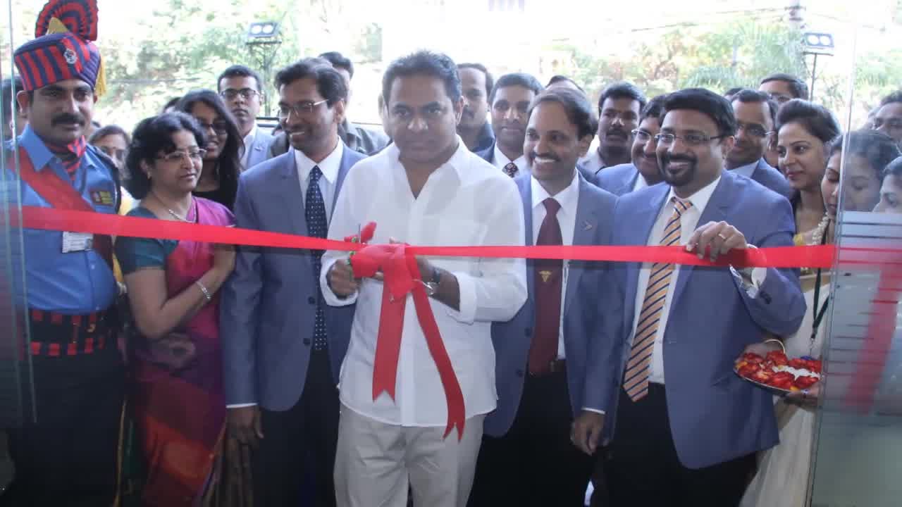 KTR Inaugarates Century Hospital - Hybiz.tv
