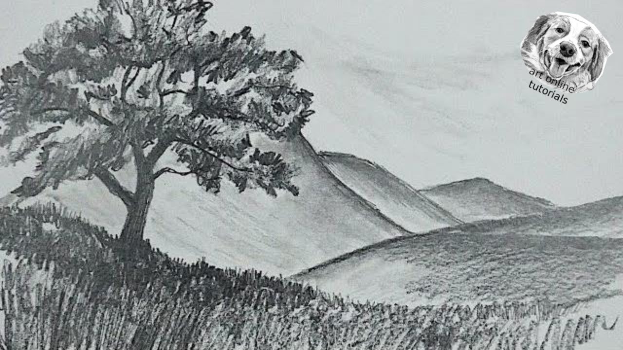 DRAWING COURSE #12 How to Draw Easy Landscape