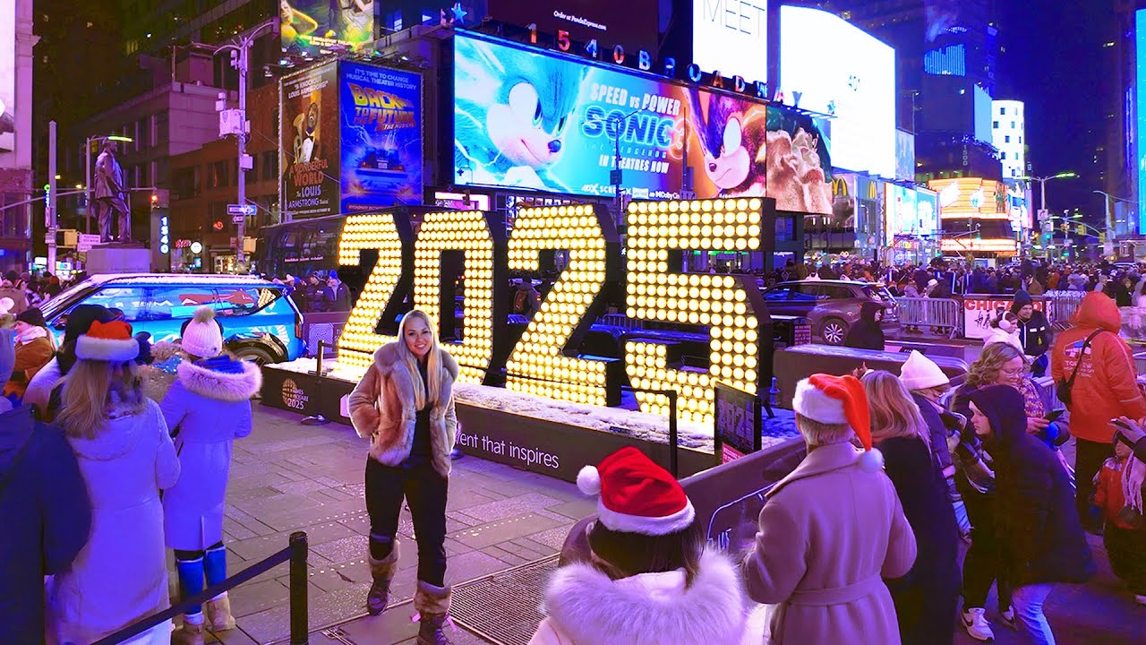 New York, Amerika Serikat | christmas | Tur Jalan Kaki 4K