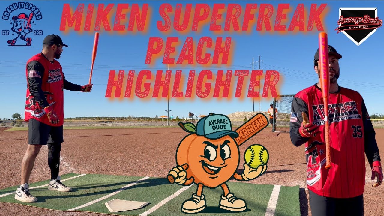 Персиковый маркер Miken SuperFreak | Обзор биты USSSA Slowpitch