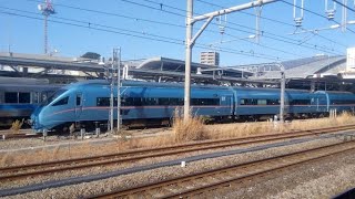 【小田急ロマンスカー】特急メトロはこね93号 MSE 60000形の発車（小田原駅）ODAKYU Romancecar METRO HAKONE Odawara Station JAPAN TRAIN