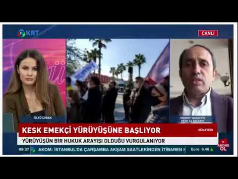 Eş Genel Başkanımız Mehmet Bozgeyik KRT TV ekranlarında