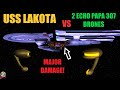 Uss lakota vs 2 echo papa drones  both ways  star trek starship battles