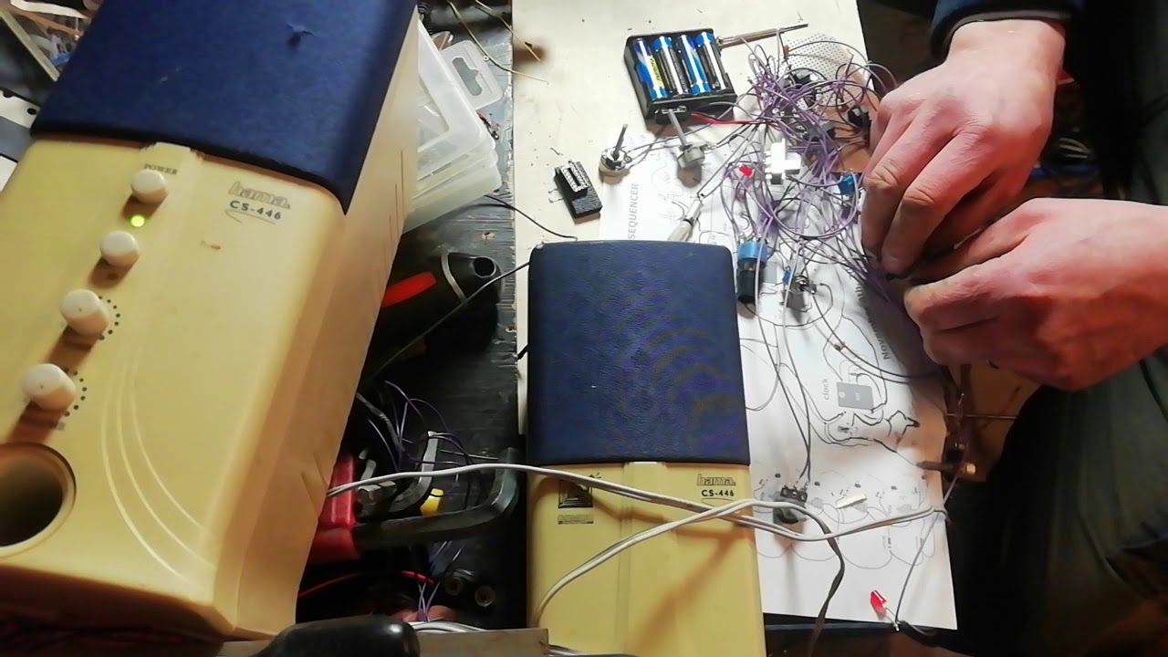 8 ( 6 step) atari punk console with pots and pans no, with something