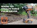 Ridgid Stealth Force Brushless 18V Pulse Driver (1/2 the Noise of Standard Impacts!)