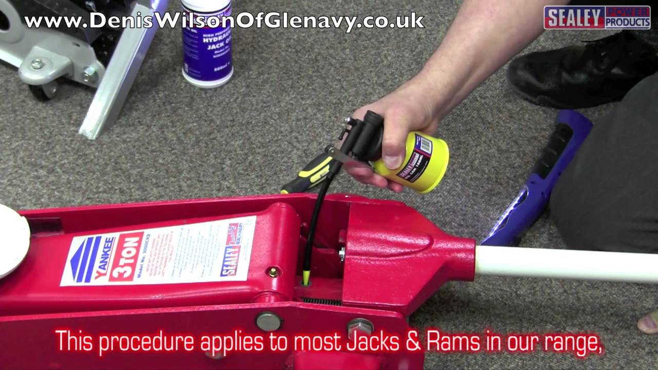 Sealey Trolley Jack Oil Top Up Procedure 