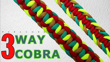 DIY Easiest 3-Way Cobra Paracord Bracelet | Tutorial Step-by-Step