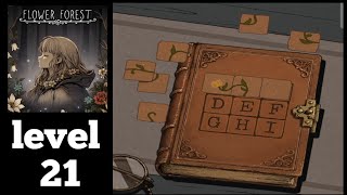 Flower Forest Word Puzzle level 21 update gameplay walkthrough solution 