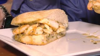 Friday Feed: Shrimp Scampi Po-Boy at Poupart Bakery