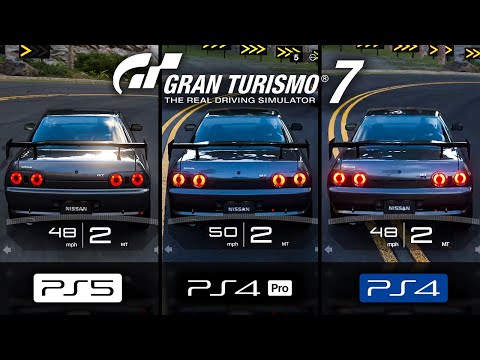 Gran Turismo 7 Graphics Comparison (PS5/PS4 Pro/PS4)