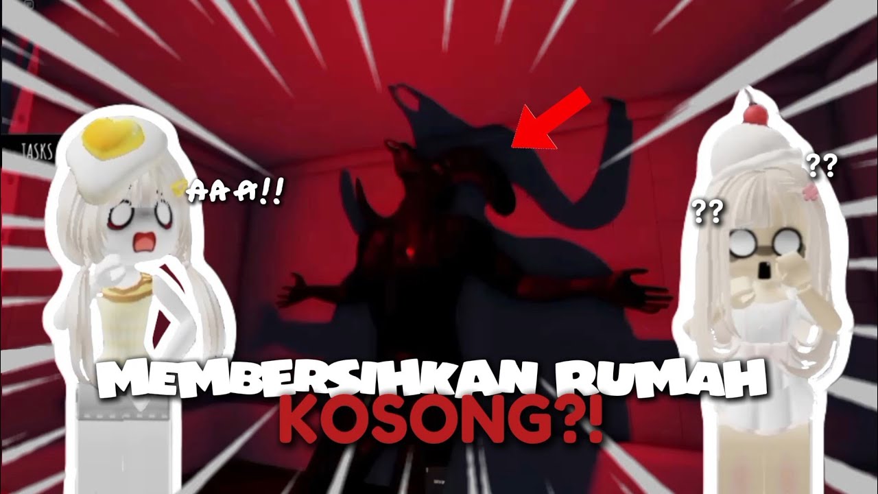 MEMBERSIHKAN RUMAH KOSONG TAPI ADA GANGGUAN...😱⁉️|| Roblox Indonesia