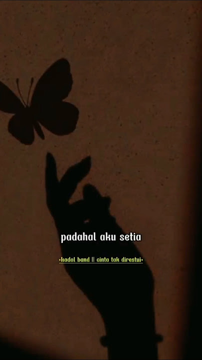 Cinta Tak Direstui(Kadal Band)#cintatakdirestui#laguviral#liriklagu#kadalband#bandfavirit#galau