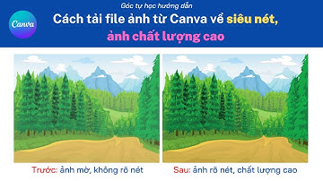 Tải file ảnh Chất lượng cao từ CANVA, ảnh SIÊU NÉT, KHÔNG BỊ MỜ