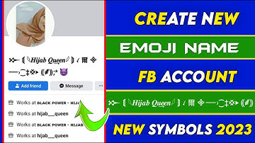 How to create emoji name fb id 2023 | Emoji name facebook account 2023