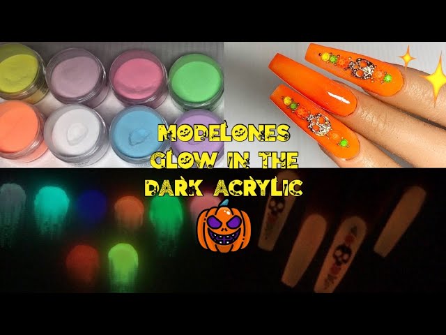 Modelones Glow In The Dark Luminous Acrylic Powder | DIY Glow Nails | Glow in the dark Acrylic Nails