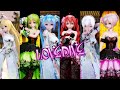 【MMD】IVE - LOVE DIVE【Vocaloids】(18 models) [4K]