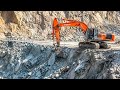 Excavator Working on Dangerous Quarry Edge | Extreme Heavy Machinery &amp; Operator Skills 🚜🔥⚠️