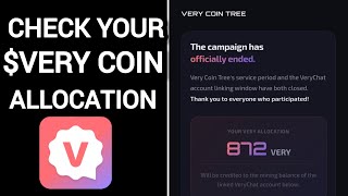 $VERY Coin Tree Distribution & Allocation | VeryChat Mining App Latest Kyc Update