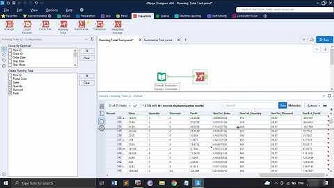 Alteryx Tutorial for Beginners 17 - How to Use Running Total Tool in Alteryx