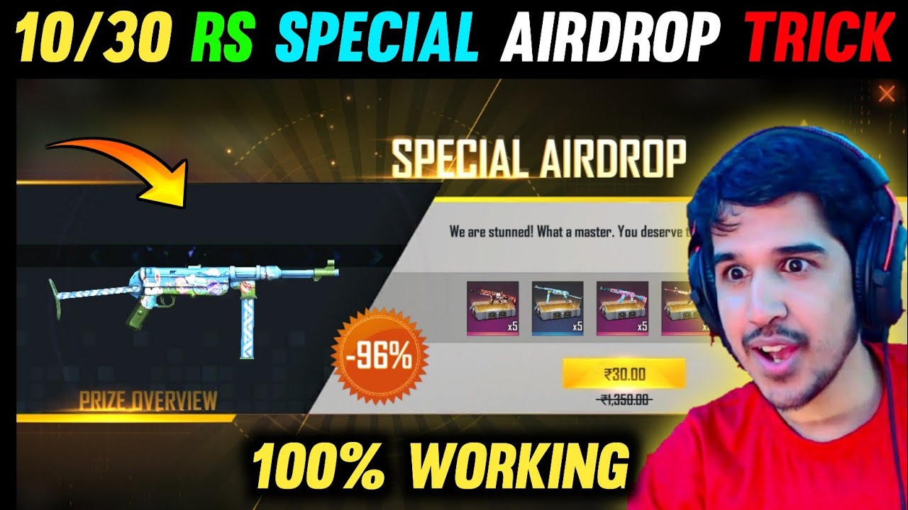 HOW TO GET 30 RUPEES AIRDROP IN FREE FIRE | 30 RUPEES WALA AIRDROP KAISE LAYE
