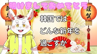 【新年雑談】謹賀新年！韓国の新年の過ごし方を教えてあげる！【ケモノ系Vtuber】