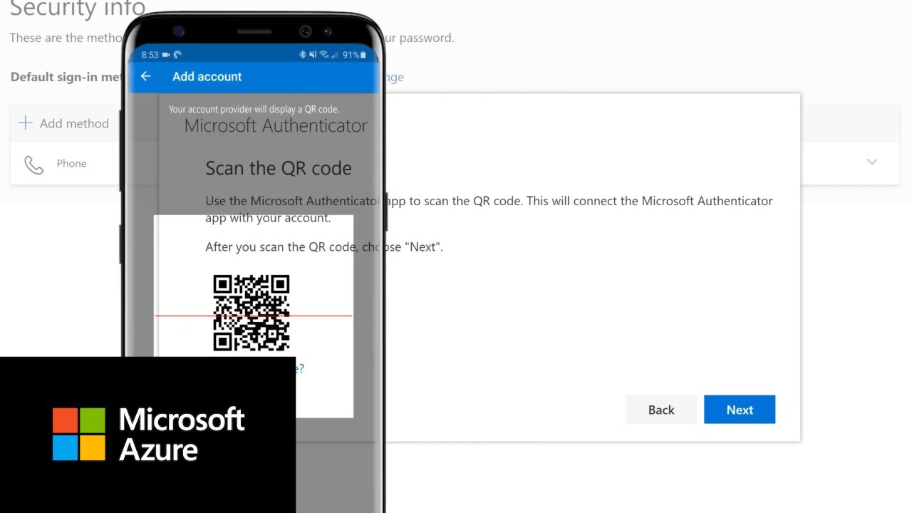 How up authenticator on a new phone | Azure Active - YouTube