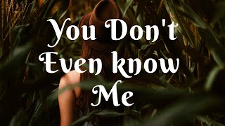 SLANDER & RIOT - You Don't Even Know Me (Lyrics)