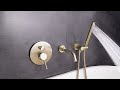 Vouruna brushed golden bathroom faucet  shower set  burnished golden kitchen faucet