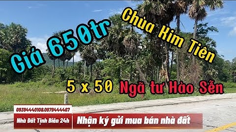 Tập 264 Nền thổ cư 5 x 50 ngã tư Hào Sễn chùa Kim Tiên