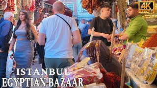 Istanbul Turkey City Center 4K Walking Tour Grand Bazaar, Eminonu, Sirkeci