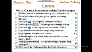 حل وشرح اسئله الدرس الاول كمبيوتر ثالثه اعدادى لغات question chapter 1 problem solving