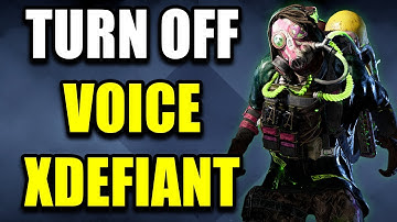 How to TURN OFF Talking Voice on XDefiant!