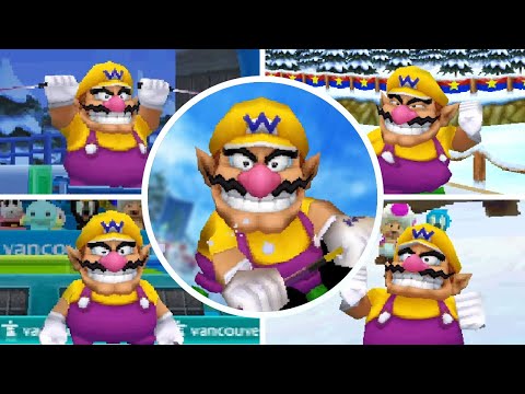 Mario Sonic At The Olympic Winter Games DS All Events Wario Gameplay