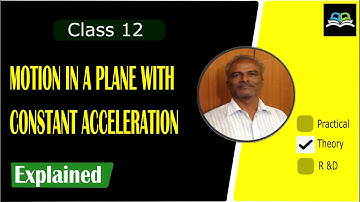 Motion in a plane with constant acceleration