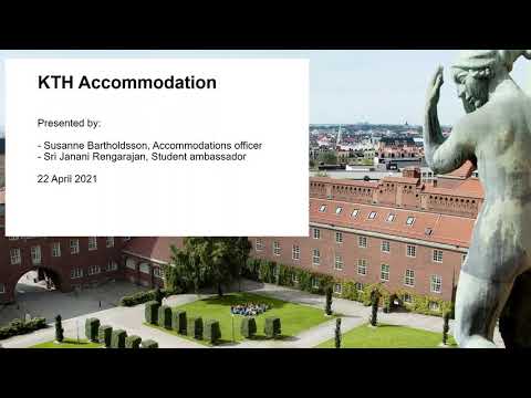 Webinar | KTH Accommodation for international fee paying students