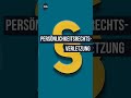 Persönlichkeitsrechtverletzung
