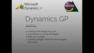 Microsoft Dynamics GP - Budgets