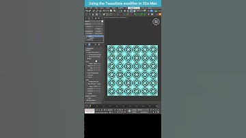 Fast Ornamental Grid in 3ds Max – Creating a Wrought Flower Design! #shorts  #3dsmax #modeling