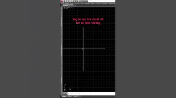 Cách xử lý khi con trỏ chuột bị nghiêng trong Autocad #autocad