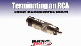 Platinum Tools   How To Install SealSmart RCA Connectors