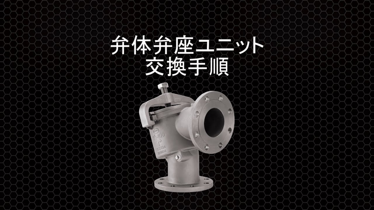 弁体弁座ユニット交換手順 地上型フートバルブ(10FAFL-1-13A) - YouTube