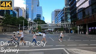 Driving In The City Centre | Sydney Australia | 4K UHD