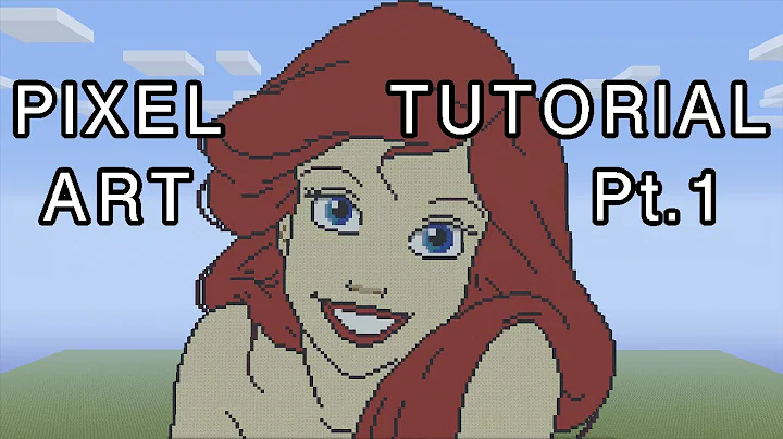 Minecraft Pixel Art Tutorial - Ariel The Little Me...