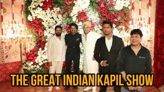 Sunil Grover, Krushna Abhishek, Sudesh Lehri, The Great Indian Kapil show casts at wedding function