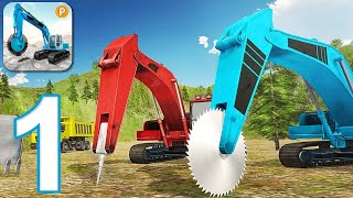 HEAVY EXCAVATOR ROCK MINING 3D - Walkthrough Gameplay - INTRO (Android) screenshot 2