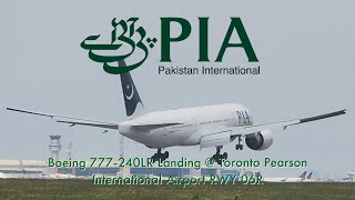 PIA 777-240LR | Landing @ Toronto Pearson International Airport RWY 06R | May 14th, 2024