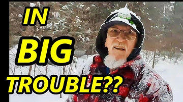 They asked THIS after the Winter Snow Storm at the Off Grid Cabin in the Canadian Wilderness - SAFE?